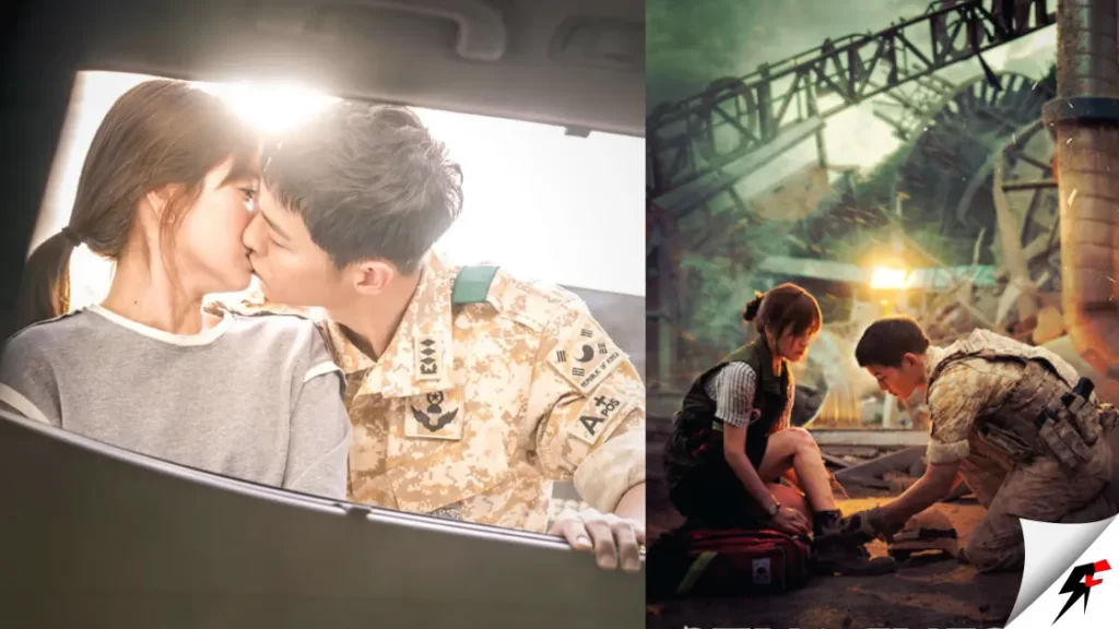 Descendants of the Sun kissing scene